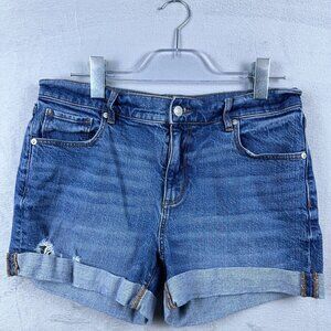Loft Made And Love Denim jeans Shorts Womens Mid Calf Blue Size 31W